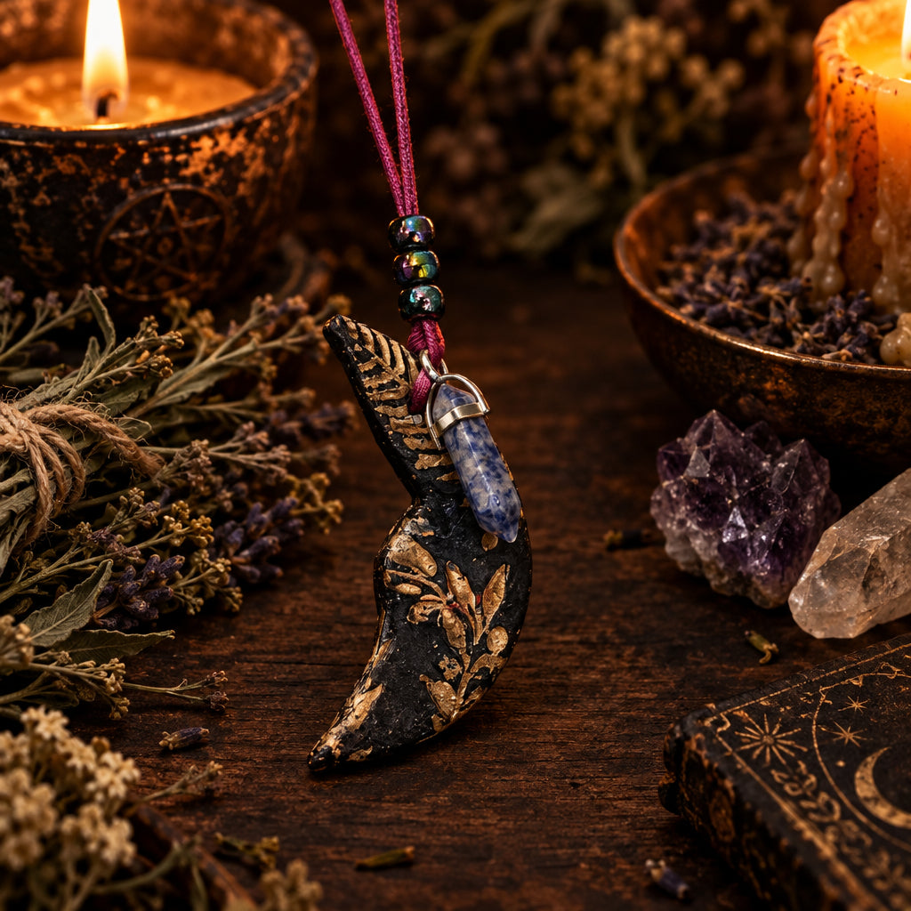 Handcrafted Clay Moon