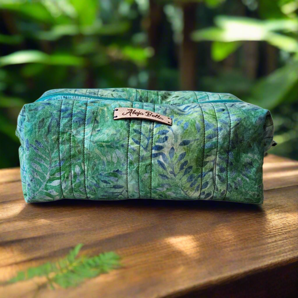 Large Quilted Cosmetic Bag