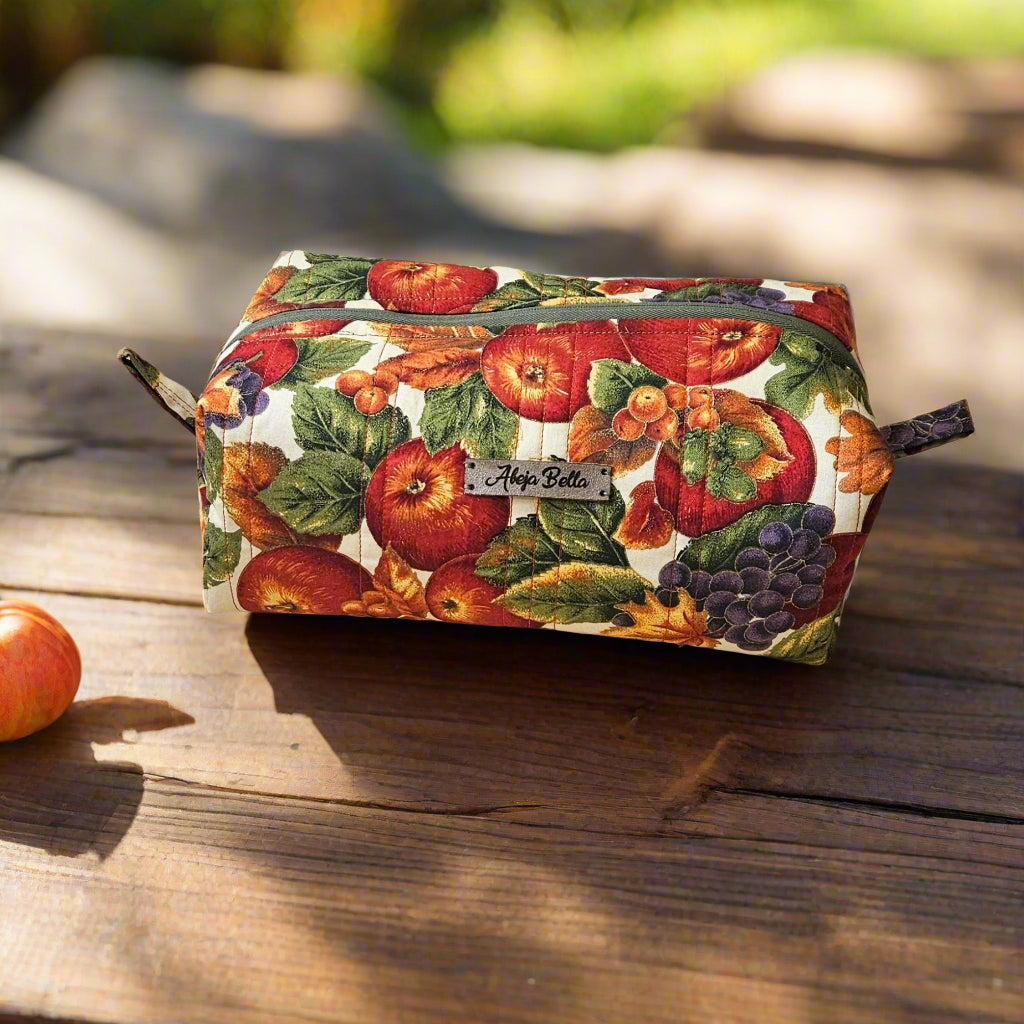 Large Quilted Cosmetic Bag
