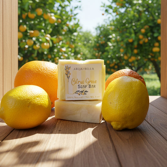 Citrus Grove scented handmade soap