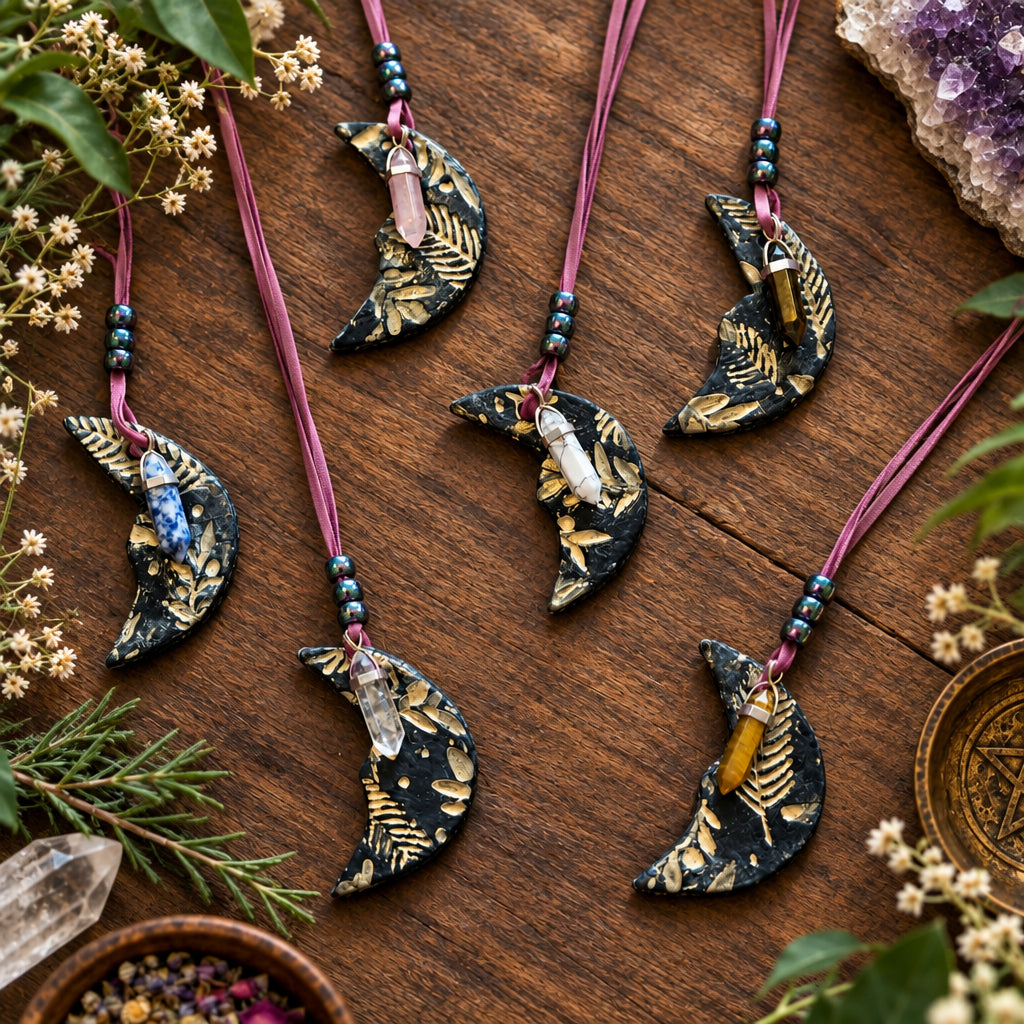 Handcrafted Clay Moon