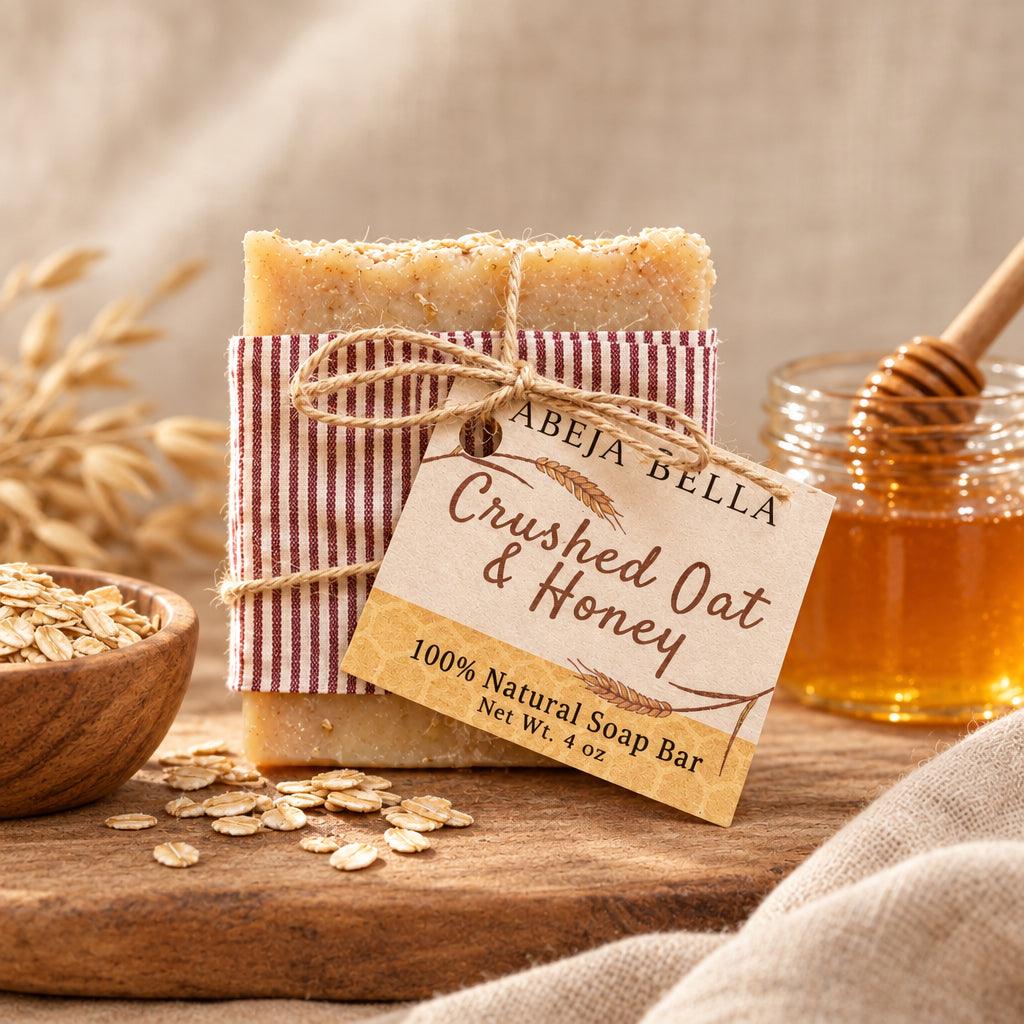 Crushed oat & honey soap bar