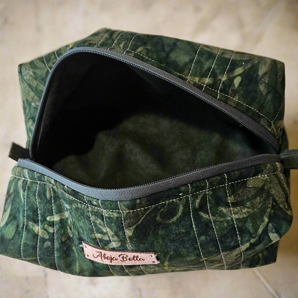 Large Quilted Cosmetic Bag