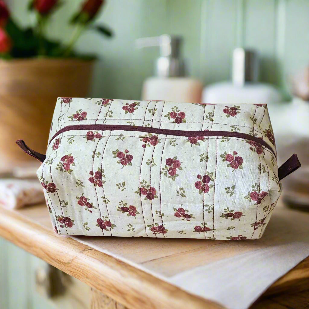 Small Quilted Cosmetic Bag