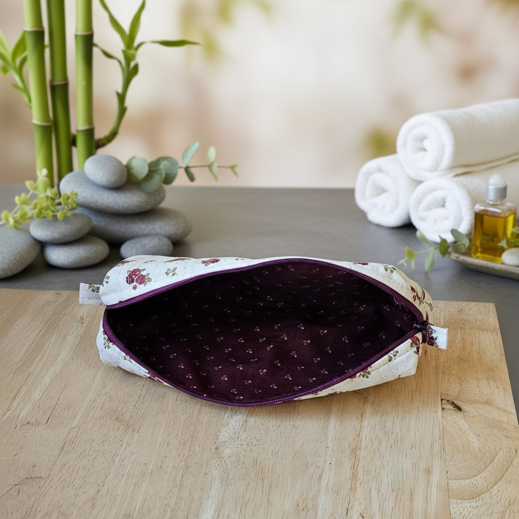 Medium Quilted Cosmetic Bag