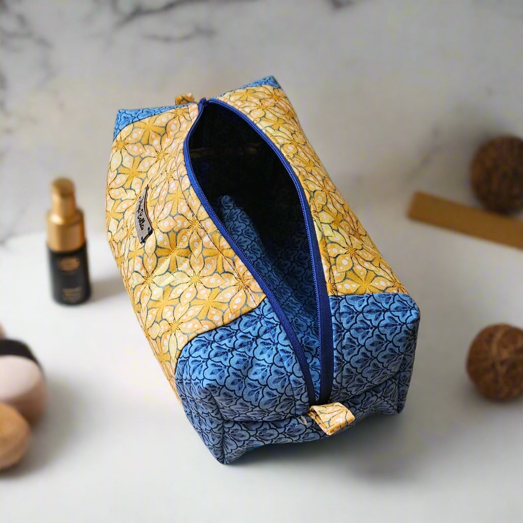 Large Quilted Cosmetic Bag